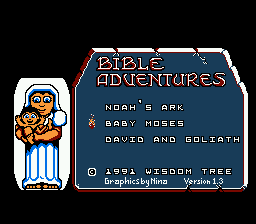 Bible Adventures (Homebrew) — Title screen